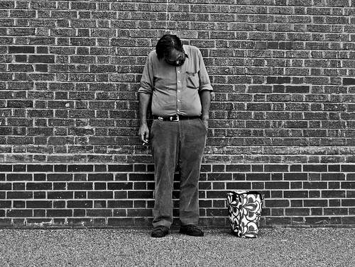 depressed man